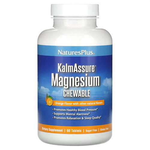 NaturesPlus, KalmAssure жевательные с магнием, апельсин, 60 таблеток #1