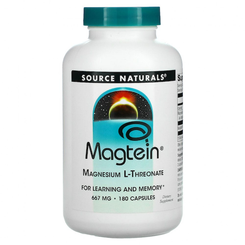 Source Naturals, Magtein, магний L-треонат, 667 мг, 180 капсул #1