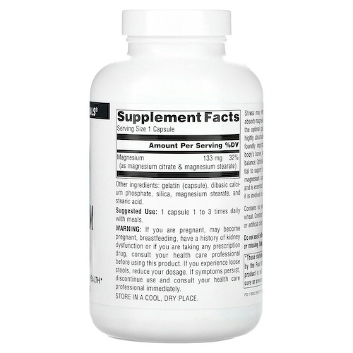 Source Naturals, цитрат магния, 133 мг, 180 капсул #1