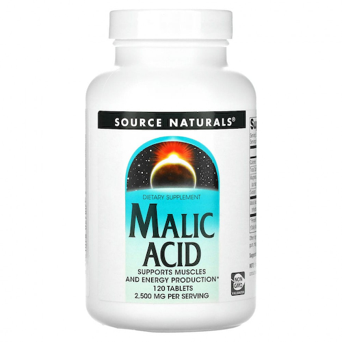 Source Naturals, яблочная кислота, 2500 мг, 120 таблеток #1