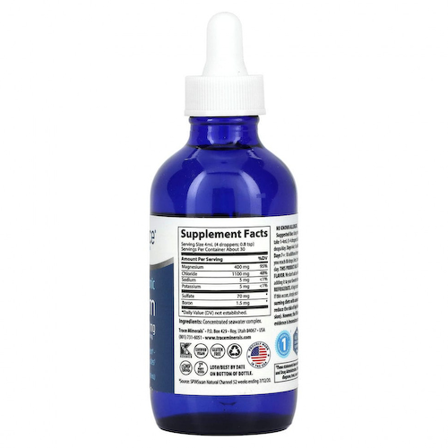 Trace Minerals ®, Ионный магний, 400 мг, 118 мл (4 жидк. Унции) #1