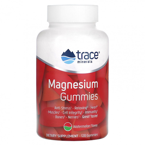 Trace Minerals ®, Жевательные мармеладки с магнием, арбуз, 120 жевательных таблеток #1