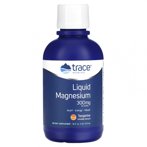 Trace Minerals ®, Жидкий магний, мандарин, 300 мг, 473 мл (16 жидк. Унций) #1