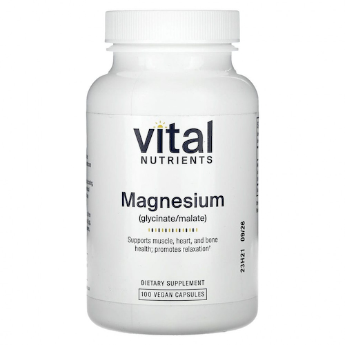 Vital Nutrients, Магний, 120 мг, 100 вегетарианских капсул #1