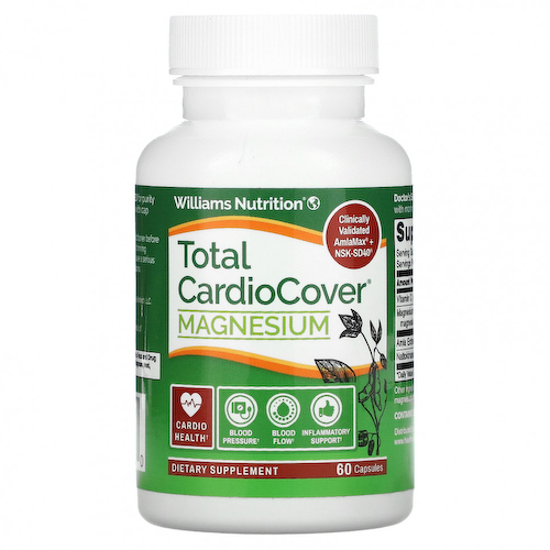 Williams Nutrition, Total Cardio Cover + магний, 60 капсул #1