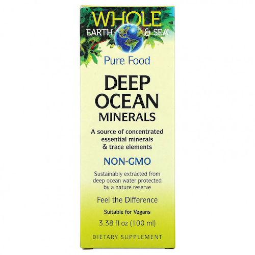 Natural Factors, Whole Earth & Sea, Deep Ocean Minerals, 100 мл (3,38 жидк. Унции) #1