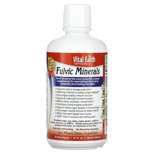 Vital Earth Minerals, Fulvic Minerals, 946 мл (32 жидк. унции) #1
