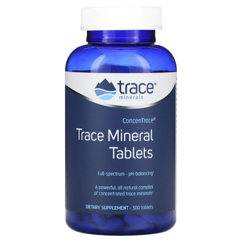 Trace Minerals ®, ConcenTrace, таблетки с минералами и микроэлементами, 300 таблеток #1