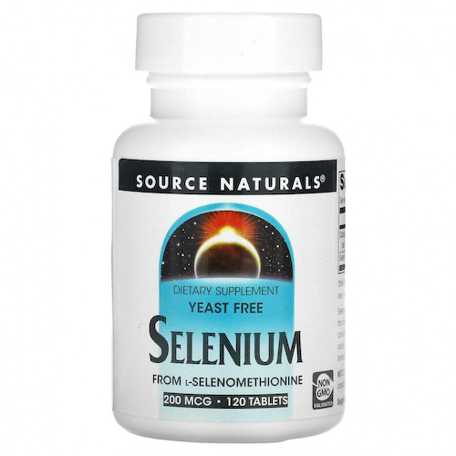 Source Naturals, селен из L-селенометионина, 200 мкг, 120 таблеток #1