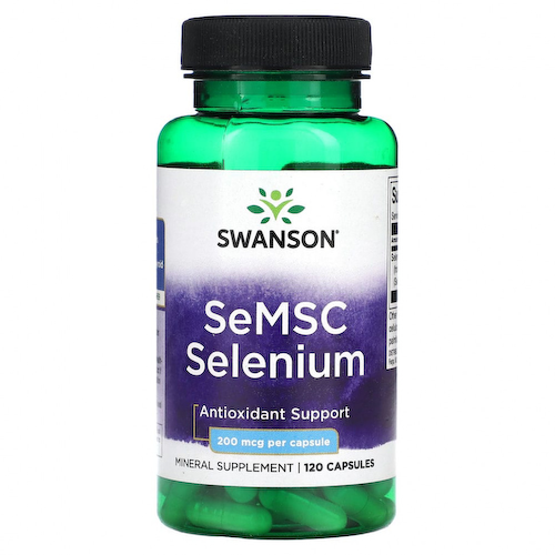 Swanson, SeMSC селен, 200 мкг, 120 капсул #1