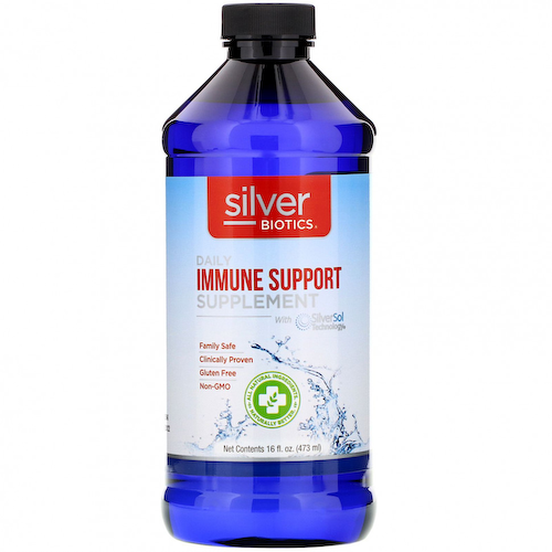 American Biotech Labs, Silver Biotics, ежедневная добавка для укрепления иммунитета с технологией SilverSol, 473 мл (16 жидк. унций) #1