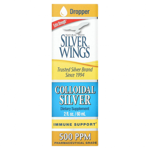 Natural Path Silver Wings, Коллоидное серебро, 500 ч/млн, 60 мл (2 жидких унции) #1