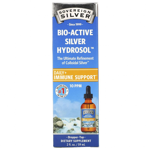 Sovereign Silver, Bio-Active Silver Hydrosol с капельным дозатором, ежедневная и иммунная поддержка, 10 ч/млн, 59 мл (2 жидких унции) #1