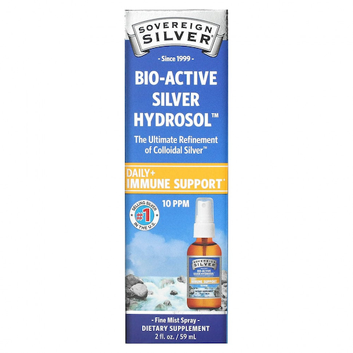Sovereign Silver, Bio-Active Silver Hydrosol, мелкодисперсный аэрозоль, 10 част./млн, 59 мл (2 жидк. унции) #1