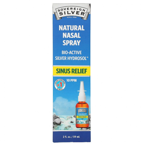 Sovereign Silver, Bio-Active Silver Hydrosol, поддержка иммунитета, вертикальный спрей, 10 част./млн, 59 мл (2 жидк. унции) #1