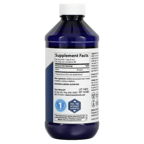 Trace Minerals ®, Коллоидное серебро, 30 ч/млн, 237 мл (8 жидких унций) #1