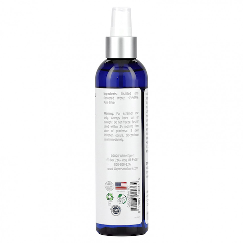 White Egret Personal Care, Спрей с коллоидным серебром, 30 частей на миллион, 8 ж. унц.(237 мл) #1