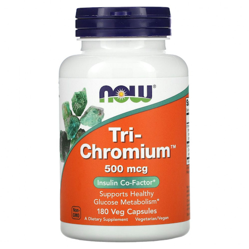 NOW Foods, Tri-Chromium, 500 мкг, 180 капсул #1