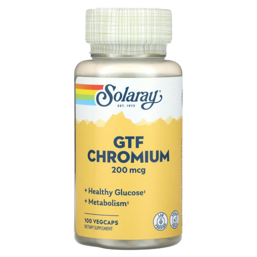 Solaray, GFT Chromium, 200 мкг, 100 капсул на растительной основе #1