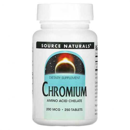 Source Naturals, хром, 200 мкг, 250 таблеток #1