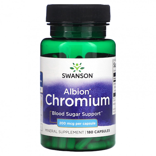 Swanson, Albion Chromium, 200 мкг, 180 капсул #1