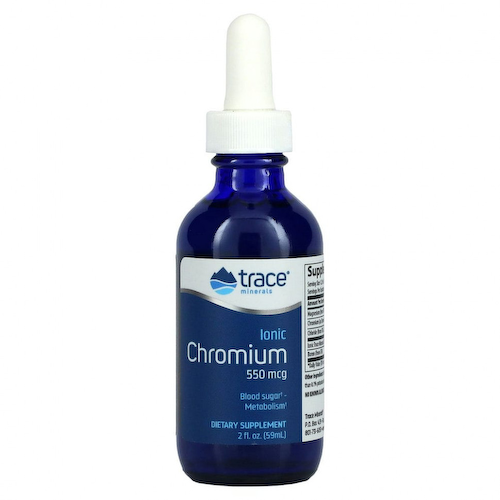 Trace Minerals ®, Ионный хром, 550 мкг, 59 мл (2 жидкие унции) #1