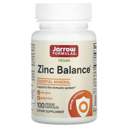 Jarrow Formulas, Zinc Balance, 100 вегетарианских капсул #1
