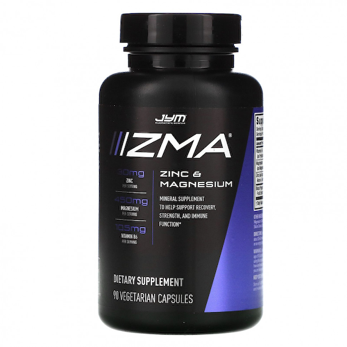 JYM Supplement Science, ZMA, цинк и магний, 90 вегетарианских капсул #1