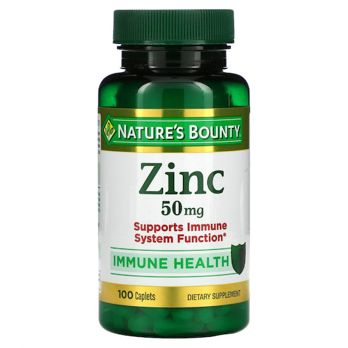 Nature's Bounty, цинк, 50 мг, 100 капсул #1