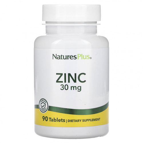 NaturesPlus, Цинк, 30 мг, 90 таблеток #1