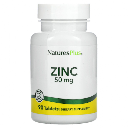 NaturesPlus, Цинк, 50 мг, 90 таблеток #1