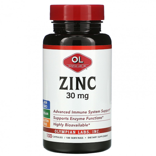 Olympian Labs, Zinc, 30 mg , 100 Capsules #1