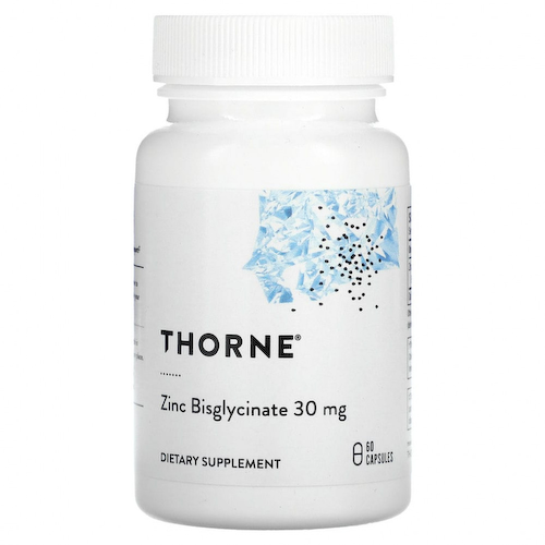 Thorne Research, бисглицинат цинка, 30 мг, 60 капсул #1