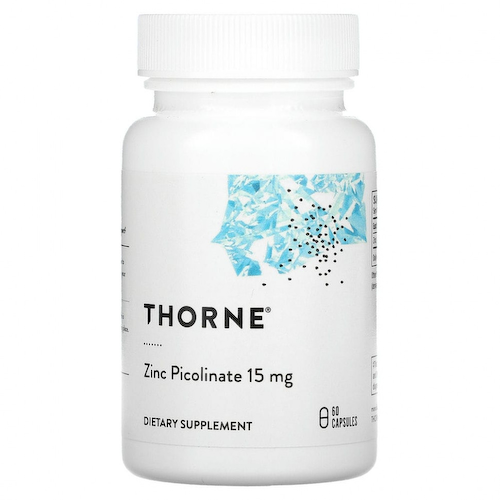 Thorne Research, пиколинат цинка, 15 мг, 60 капсул #1