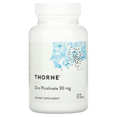 Thorne Research, пиколинат цинка, 30 мг, 180 капсул #1