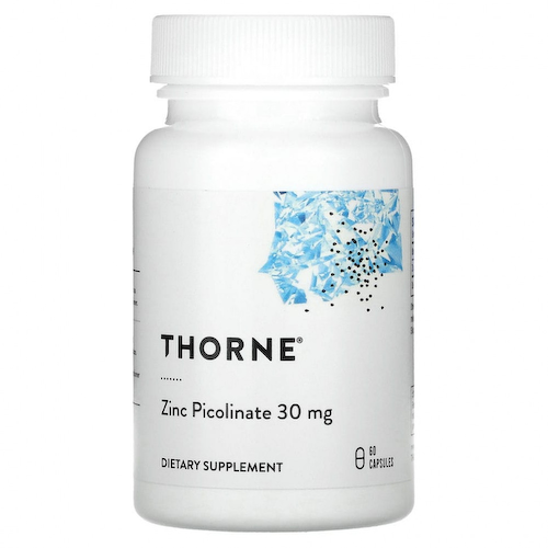 Thorne Research, пиколинат цинка, 30 мг, 60 капсул #1