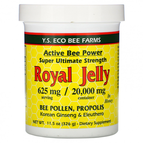 Y.S. Eco Bee Farms, Маточное молочко в меде, 625 мг, 326 г (11,5 унции) #1