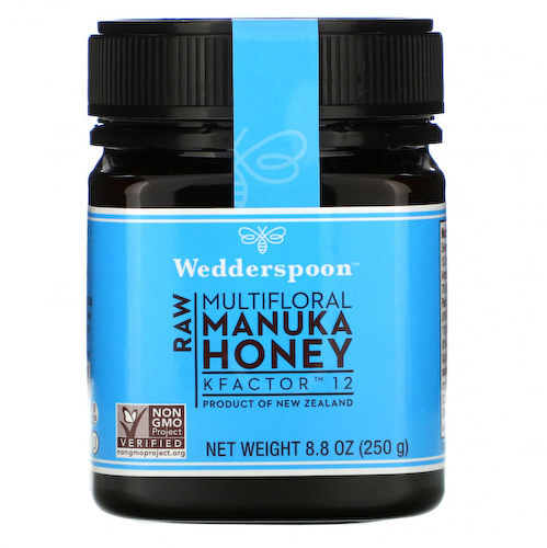 Wedderspoon, Необработанный многоцветковый мед манука, KFactor 12, 250 г (8,8 унции) #1