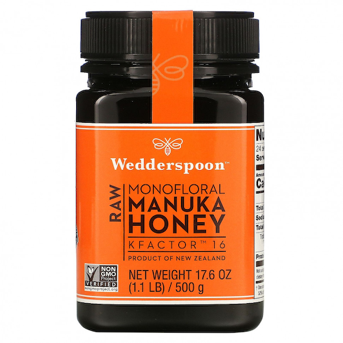 Wedderspoon, необработанный монофлорный мед манука, KFactor 16, 500 г (1,1 фунта) #1