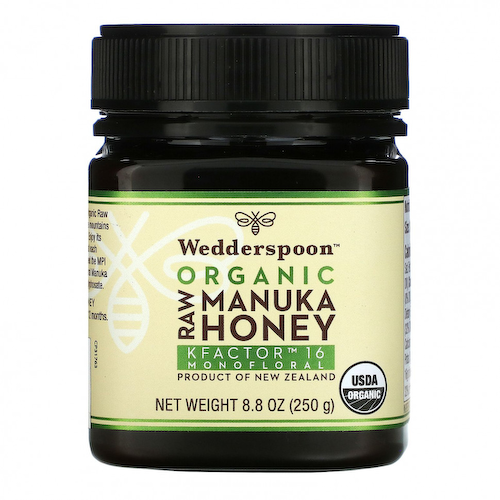 Wedderspoon, Органический необработанный мед манука, KFactor 16, 250 г (8,8 унции) #1