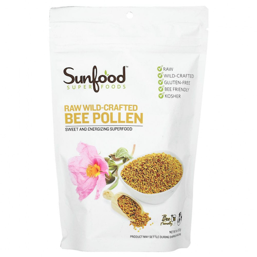 Sunfood, сырая пчелиная пыльца, собранная с дикорастущих растений, 227 г (8 унций) #1