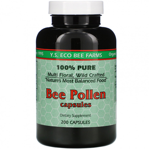 Y.S. Eco Bee Farms, Пчелиная пыльца, 200 капсул #1