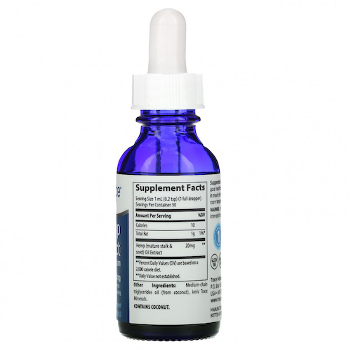 Trace Minerals ®, Экстракт конопли, 600 мг, 30 мл (1 жидк. Унция) #1