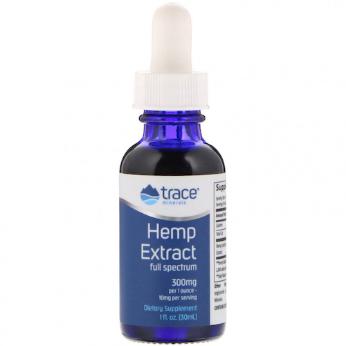 Trace Minerals ®, экстракт конопли, 300 мг, 30 мл (1 жидк. унция) #1