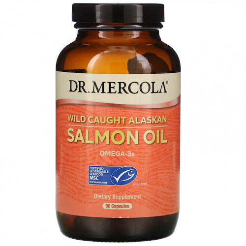 Dr. Mercola, Жир дикого аляскинского лосося, 90 капсул #1