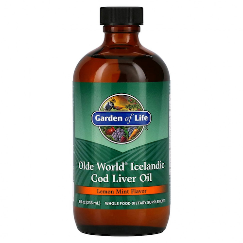 Garden of Life, Olde World, жир печени исландской трески, лимон и мята, 236 мл (8 жидк. унций) #1