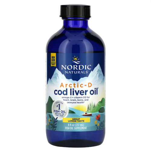 Nordic Naturals, Arctic-D, жир печени трески с лимоном, 237 мл (8 жидких унций) #1