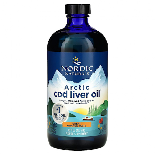 Nordic Naturals, жир печени арктической трески, со вкусом апельсина, 473 мл (16 жидк. унций) #1