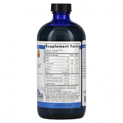 Nordic Naturals, Жир печени арктической трески, апельсин, 473 мл (16 жидк. Унций) #1