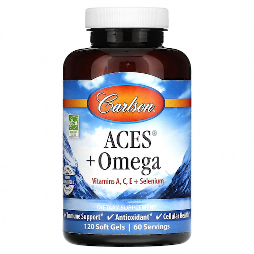 Carlson, ACES + Omega`` 120 мягких таблеток #1
